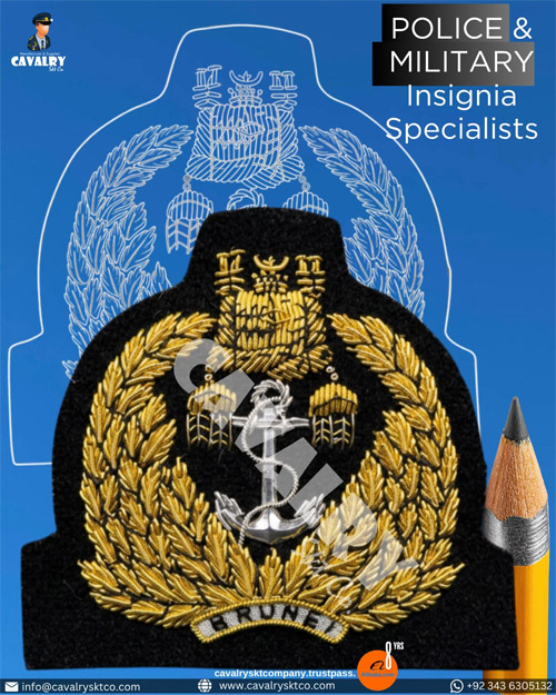 Bullion Wire Cap Badge